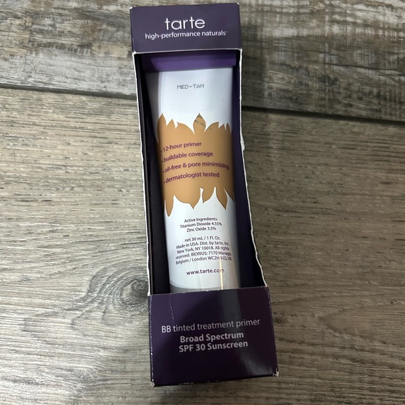 Tarte BB Tinted Treatment Primer SPF 30 Med tan 12 Hour Primer NIB Exp 9/23 - Picture 1 of 6